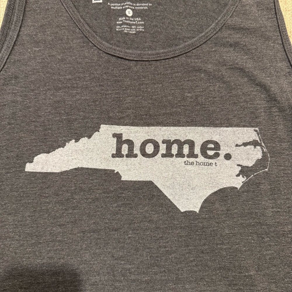 The Home T - North Carolina - State Pride - Tank Top - Grey - Size Large